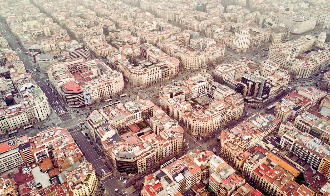 Eixample neighborhood in Barcelona