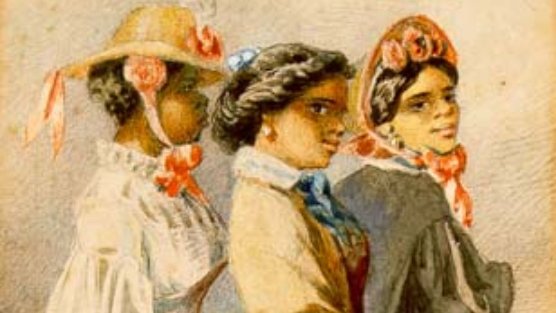 File:Creole women of color out taking the air, from a watercolor series by Édouard Marquis, New Orleans, 1867.jpg