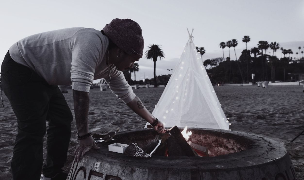 Boys-Only Fire-Building Contests