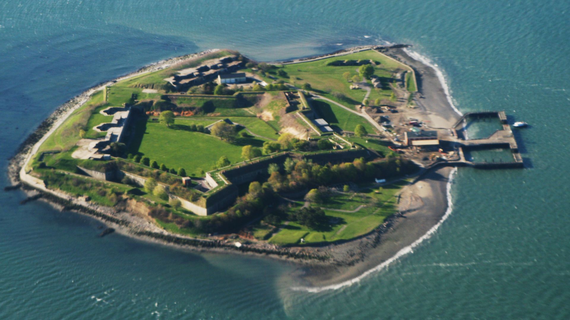 File:Georges Island and Fort Warren in Boston Harbor.jpg