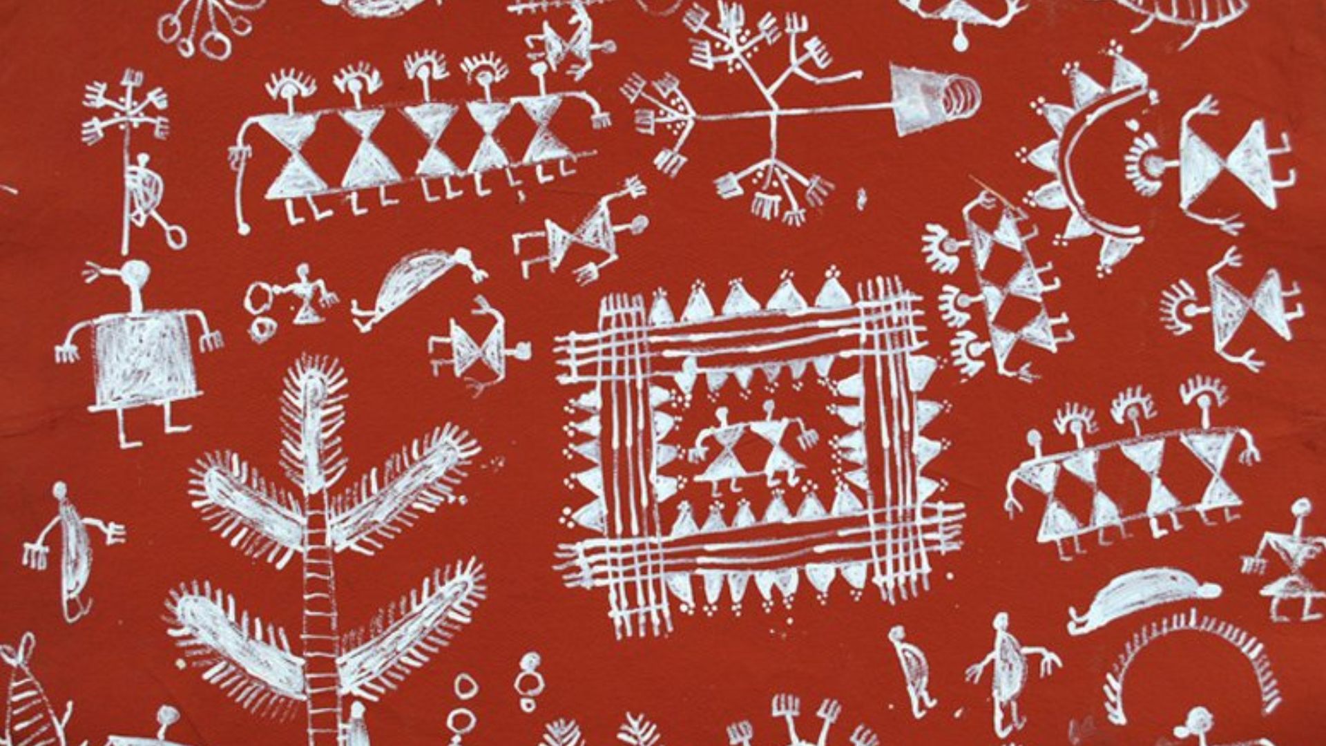 File:Anonymous Warli painting on paper, 64 x 86 cm.jpg