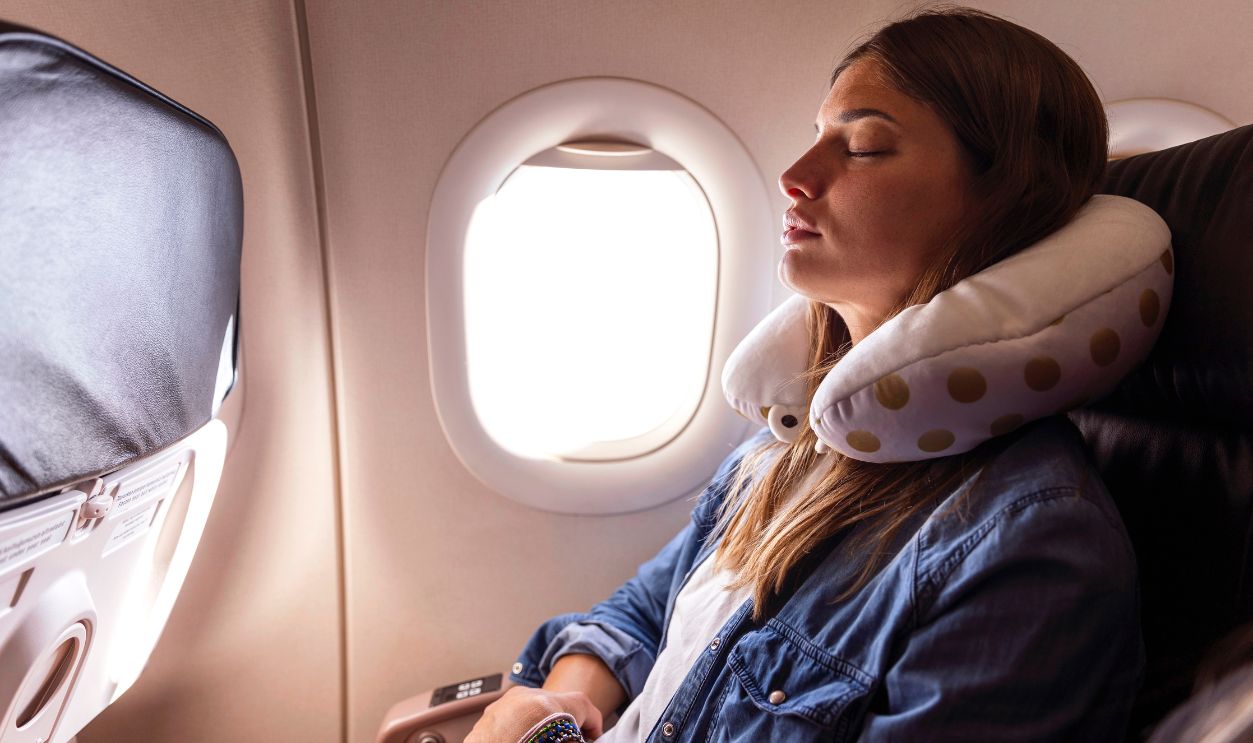Airplane comfort - stock photo