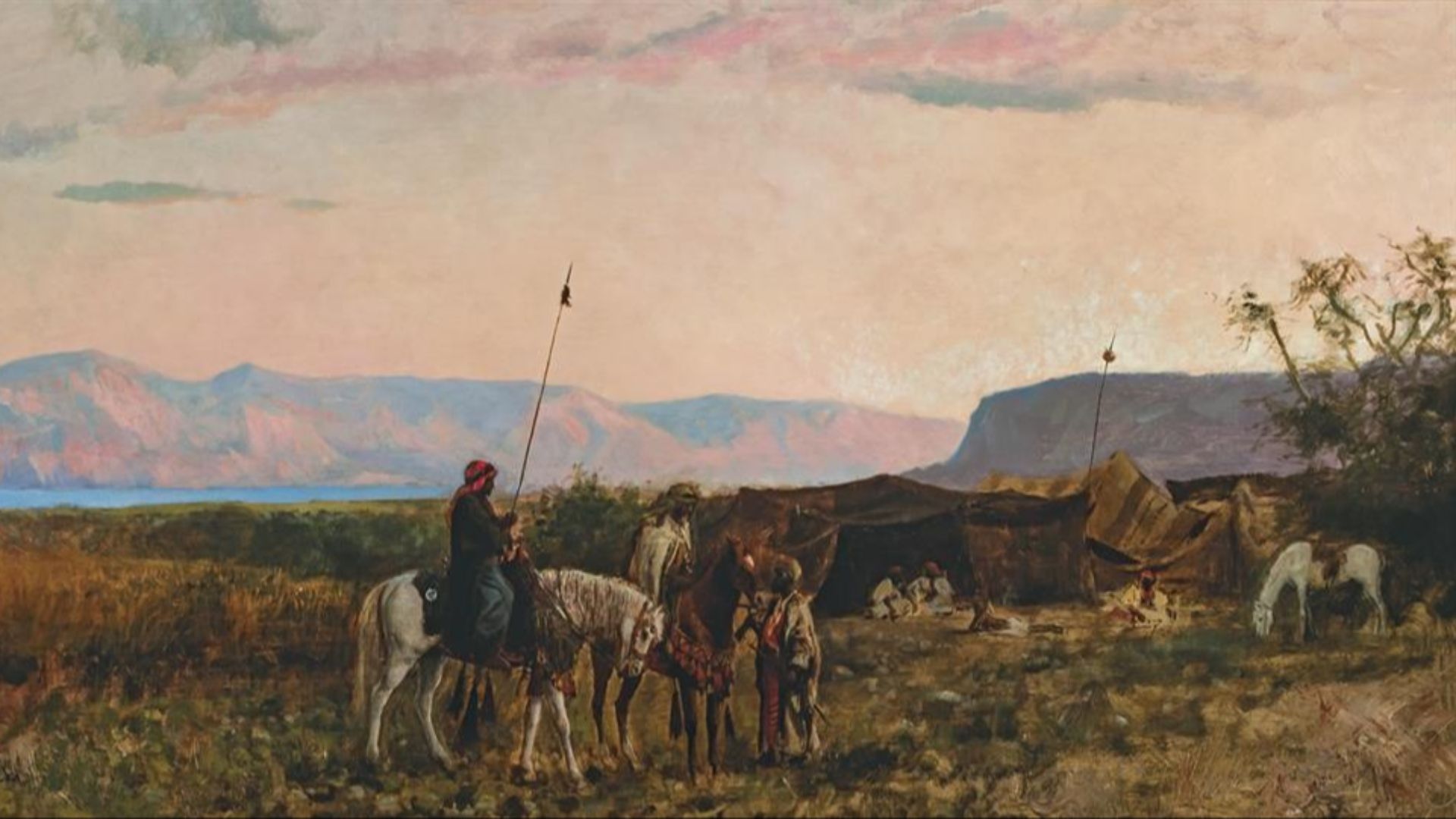 File:'A Bedaween Encampment near the Dead Sea' by Edwin Weeks.jpg