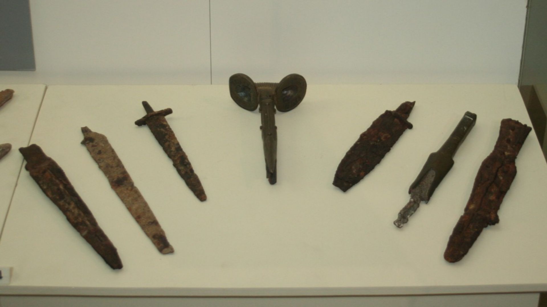 File:Bronze sword handles and iron swords from Gazakh and Mingachevir.jpg