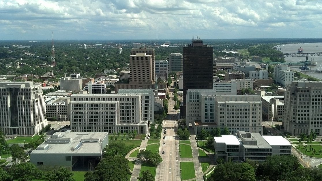 Downtown Baton Rouge from Louisiana State Capitol