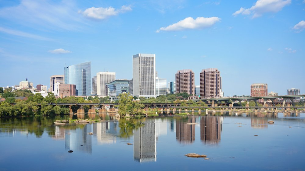 The image showcases a Vibrant urban scene of Richmond, Virginia