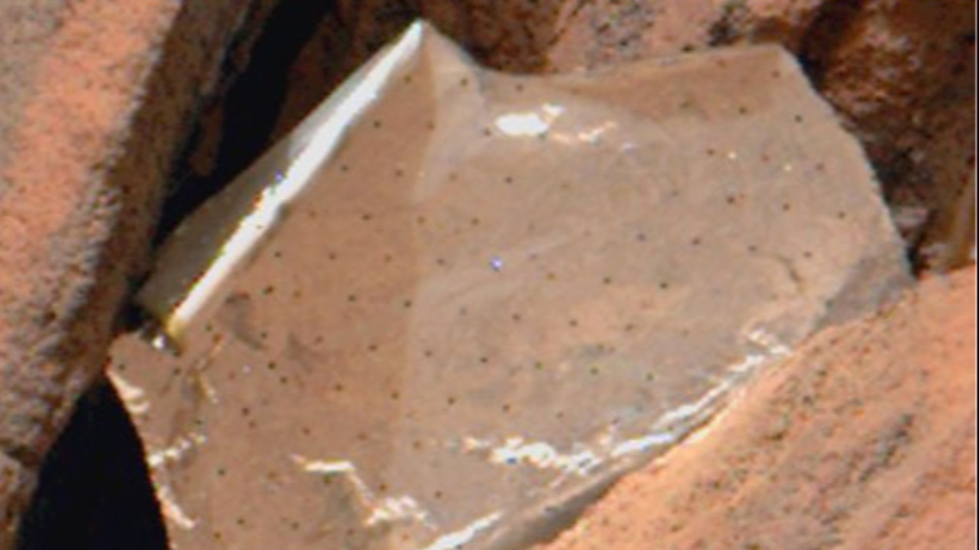 File:A Skycrane Thermal Blanket found 2km away from Skycrane crash site.png