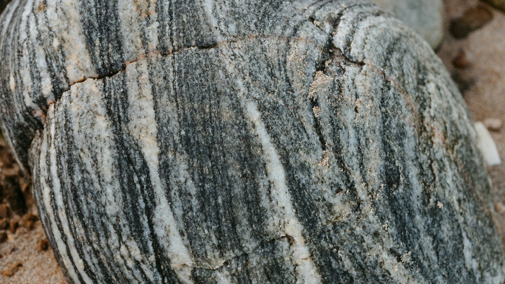 gray and black stone fragment