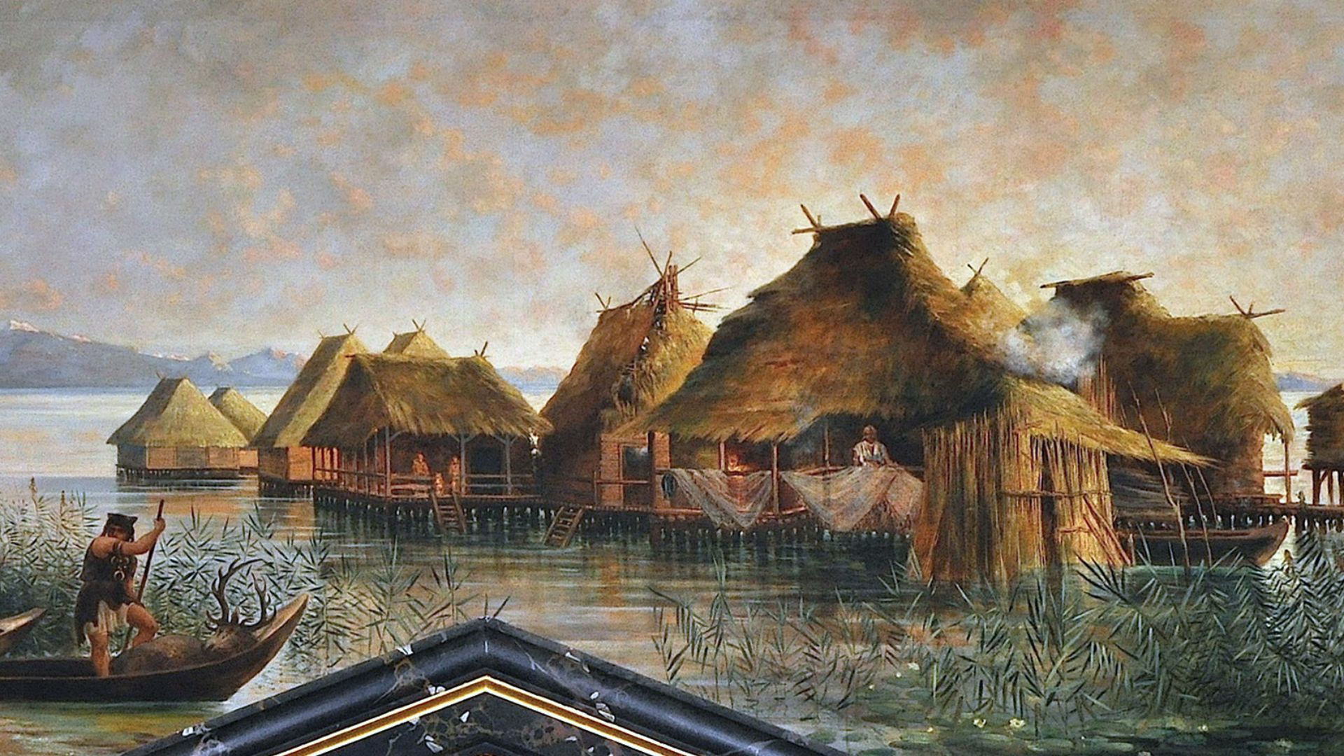 File:Idealbild des Laibacher Beckens - Pfahlbautenzeit (Grosz).jpg