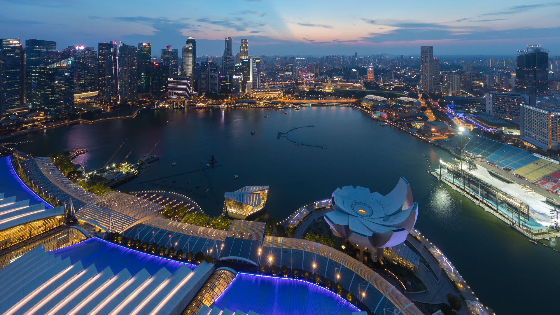 File:Skylines of the Central Business District, Singapore at dusk.jpg