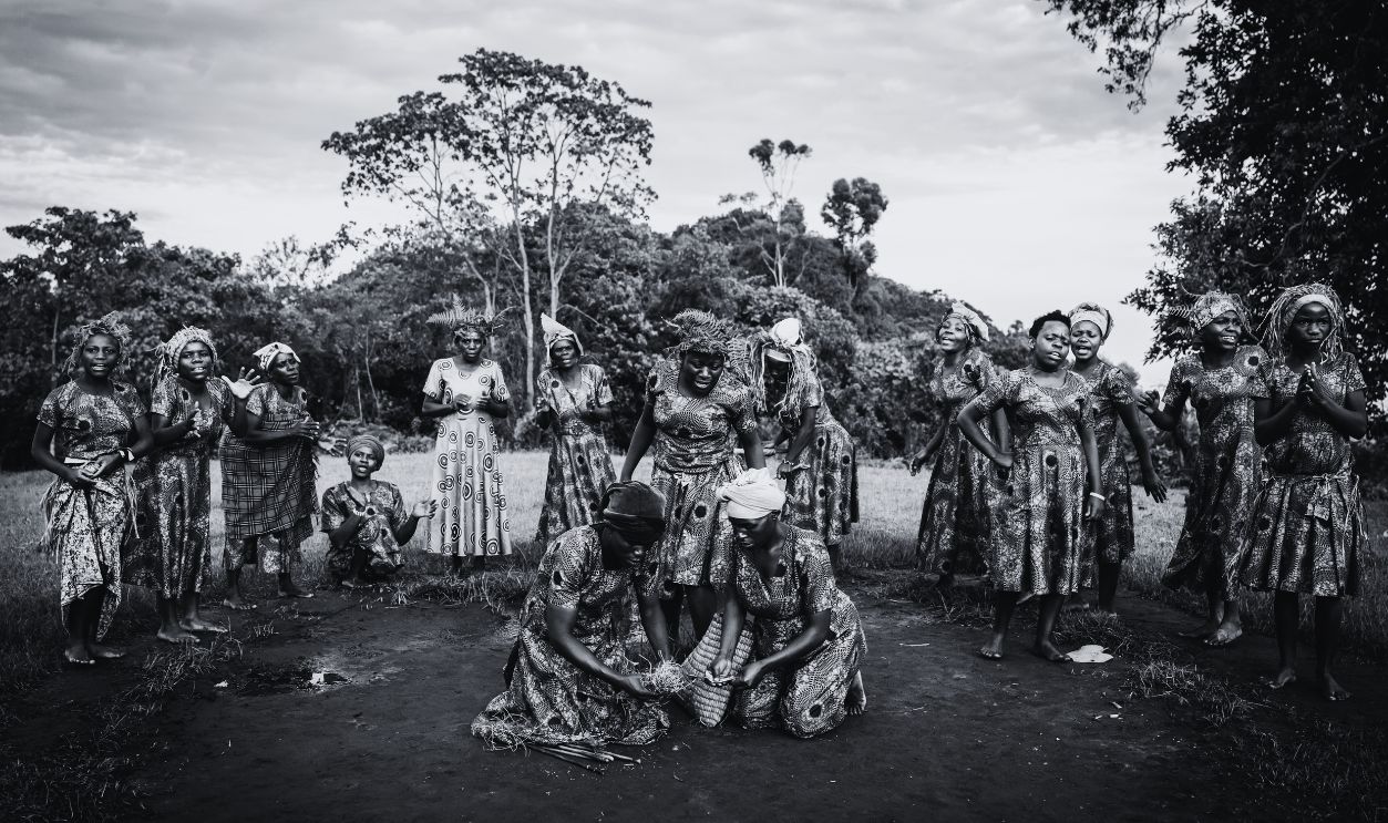 Female members of the Bantu tribe perform a traditional dance ritual at the Bwindi Impenetrable National Park in Kanungu District, Uganda on September 28, 2023. Located in the eastern part of the African continent, the landlocked country of Uganda is home to more than 40 ethnic groups with different languages, cultures and traditions. Bantu peoples make up 60 per cent of the population living in the country, where traditional dance is an integral part of the identity. The unique dances of each ethnic community, which have different meanings and purposes, make it easier for outsiders to tell apart different tribes. Members of these ethnic groups transmit their cultural values to different generations through integrating traditional dances into their daily lives.
