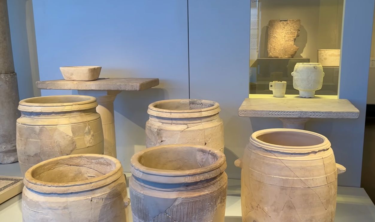 Stone water pots in John 2:6