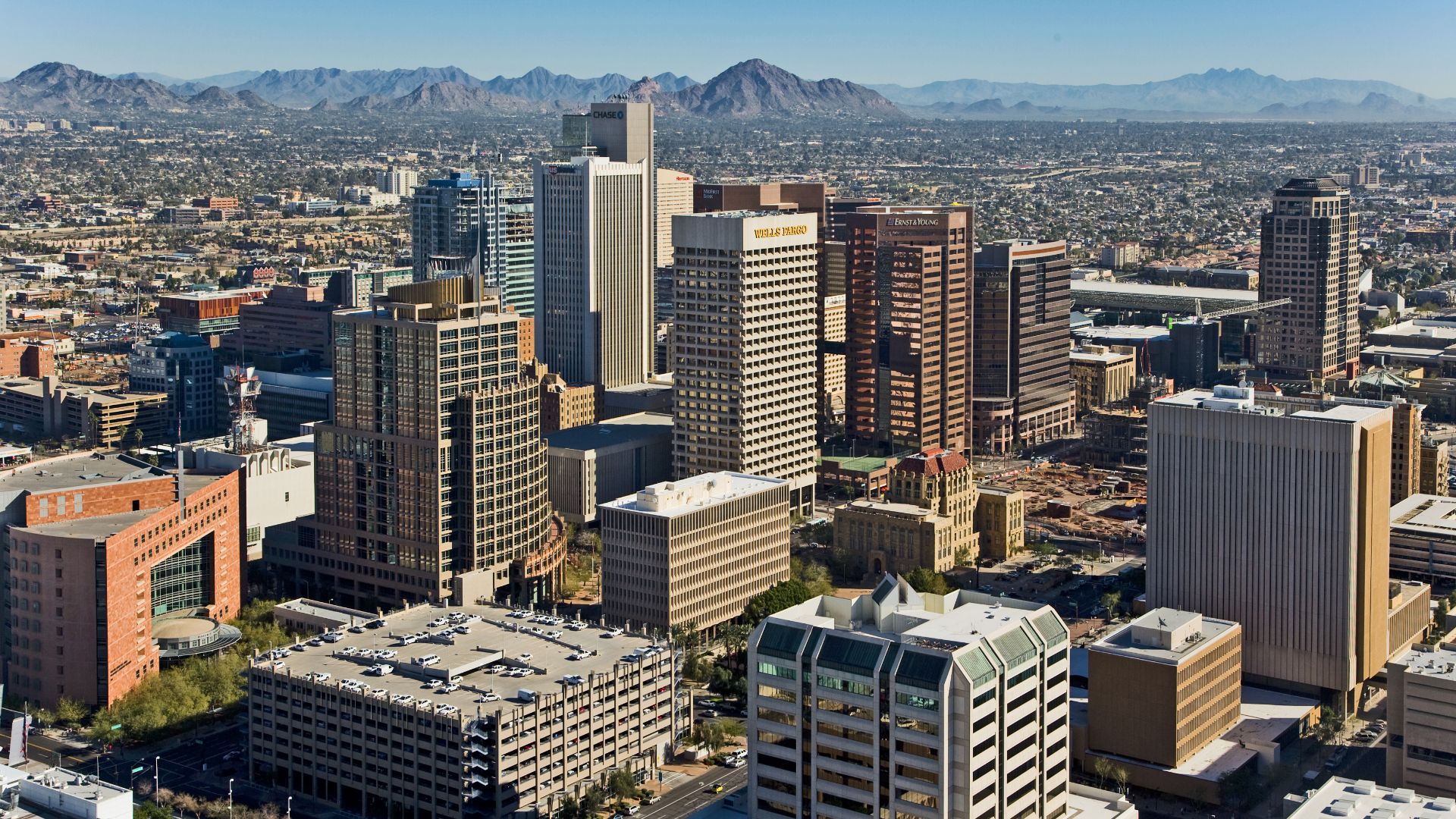 File:Downtown Phoenix Aerial Looking Northeast.jpg