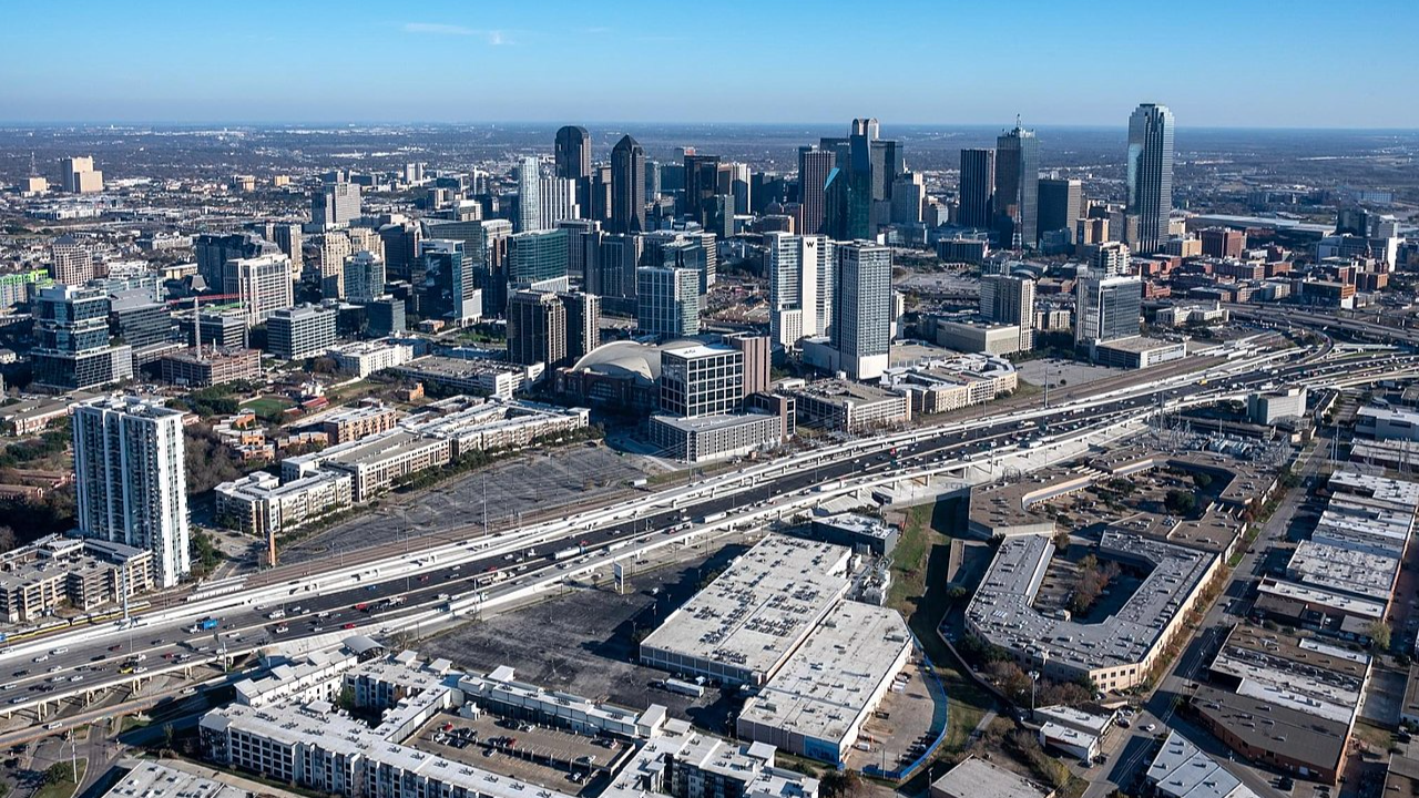 Downtown Skyline From The Design District in Dallas
