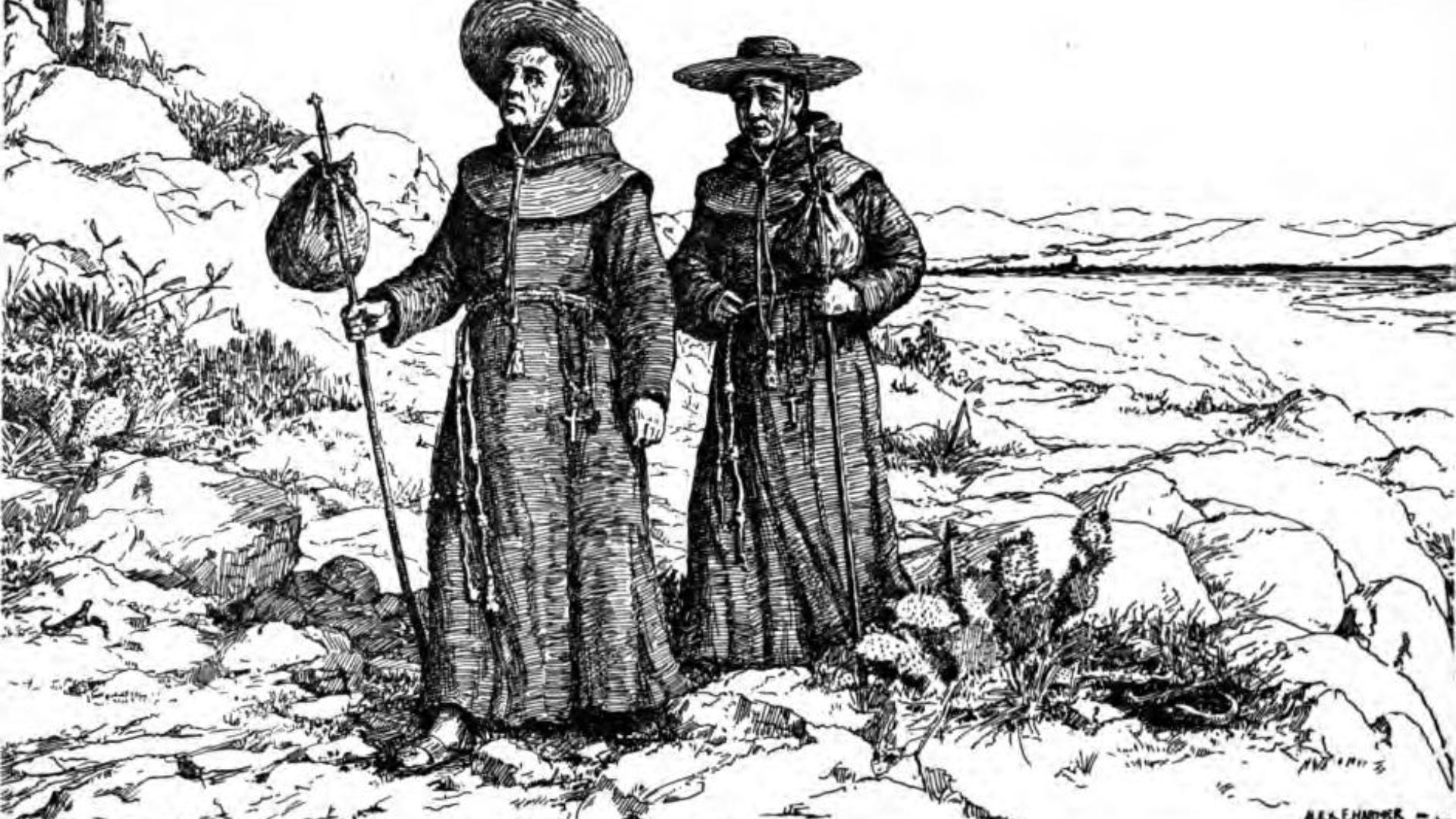 File:Franciscan missionaries in California.jpg