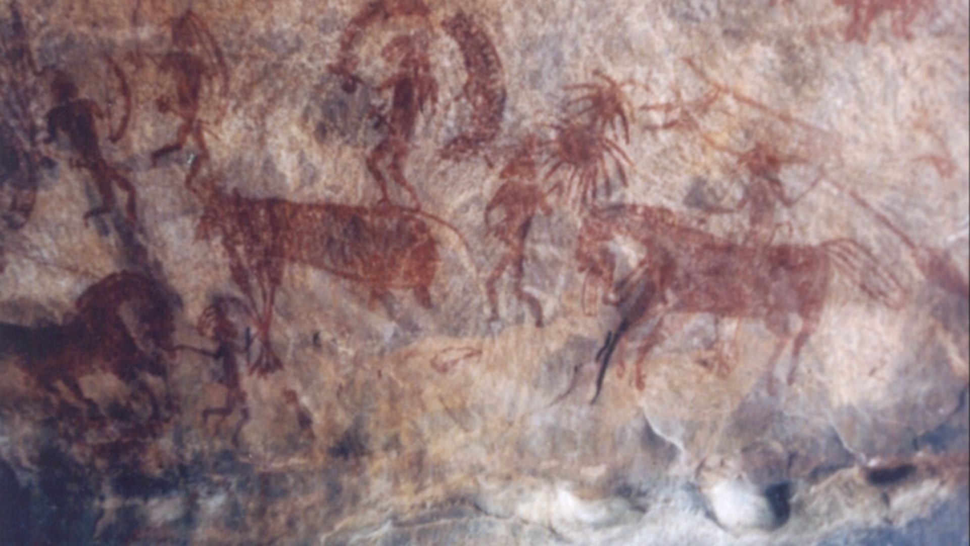 File:Bhimbetka rock paintng1.jpg
