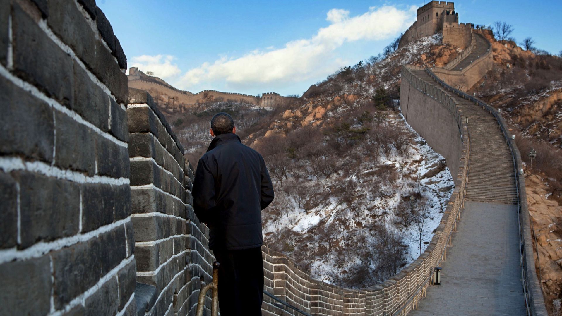 File:Touring the Badaling section of the Great Wall of China on November 18, 2009.jpg