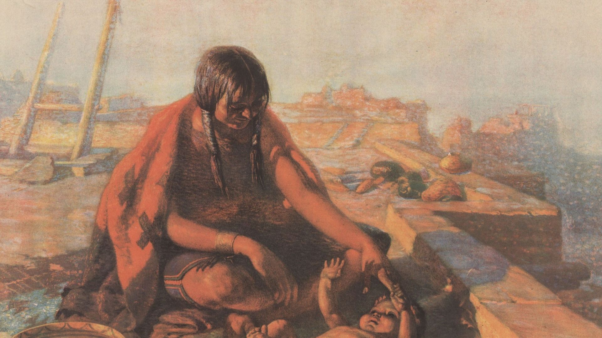 File:Hopi mother and baby by William Robinson Leigh.jpg