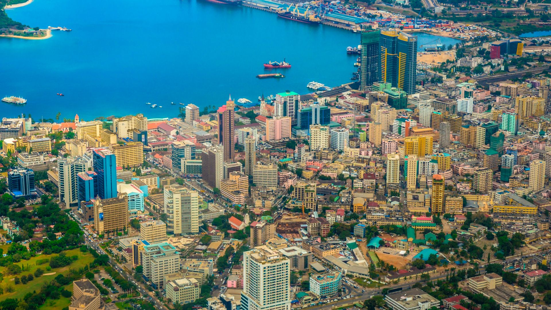 aerial view of city buildings during daytime