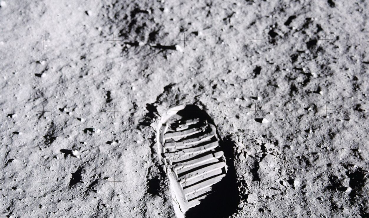 Astronaut Boot Prints