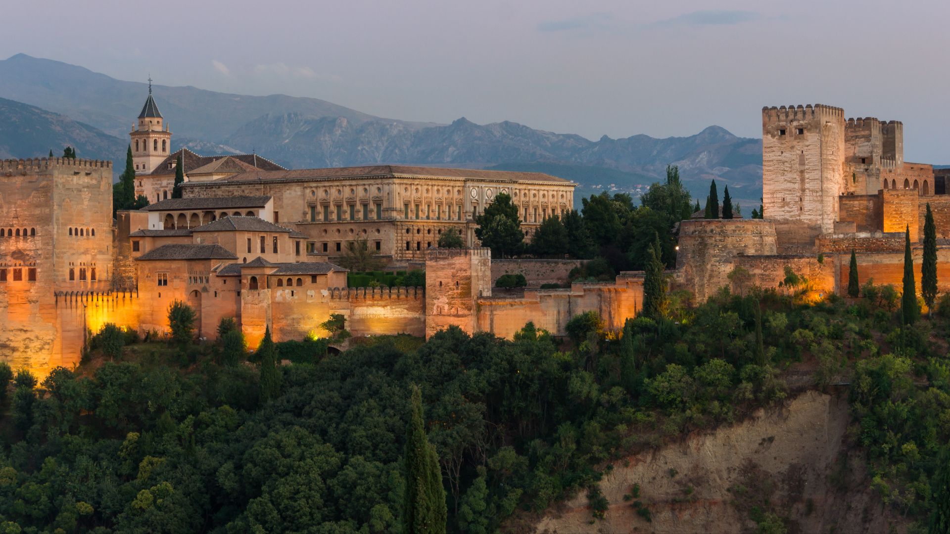 File:Dusk Charles V Palace Alhambra Granada Andalusia Spain.jpg