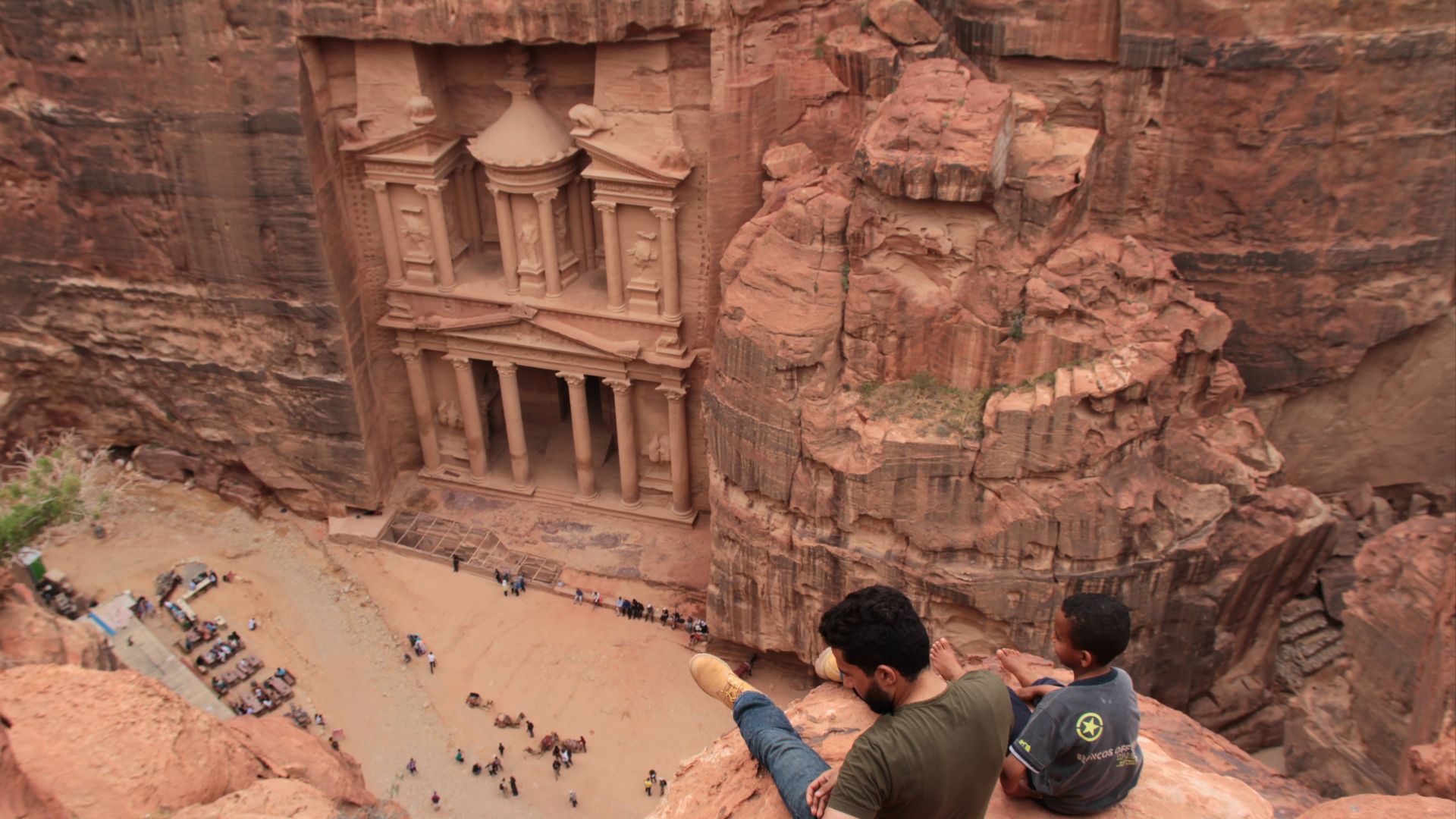 File:Al Khazneh (The Treasury) in Petra view from above.jpg