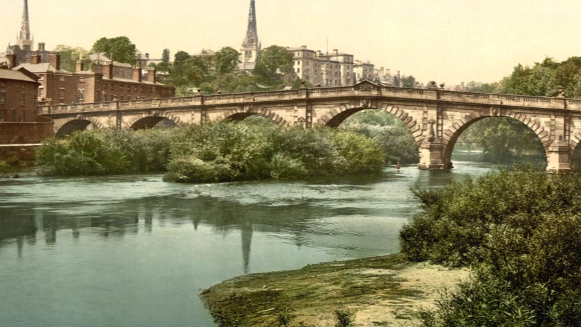 File:English Bridge Shrewsbury England.jpg