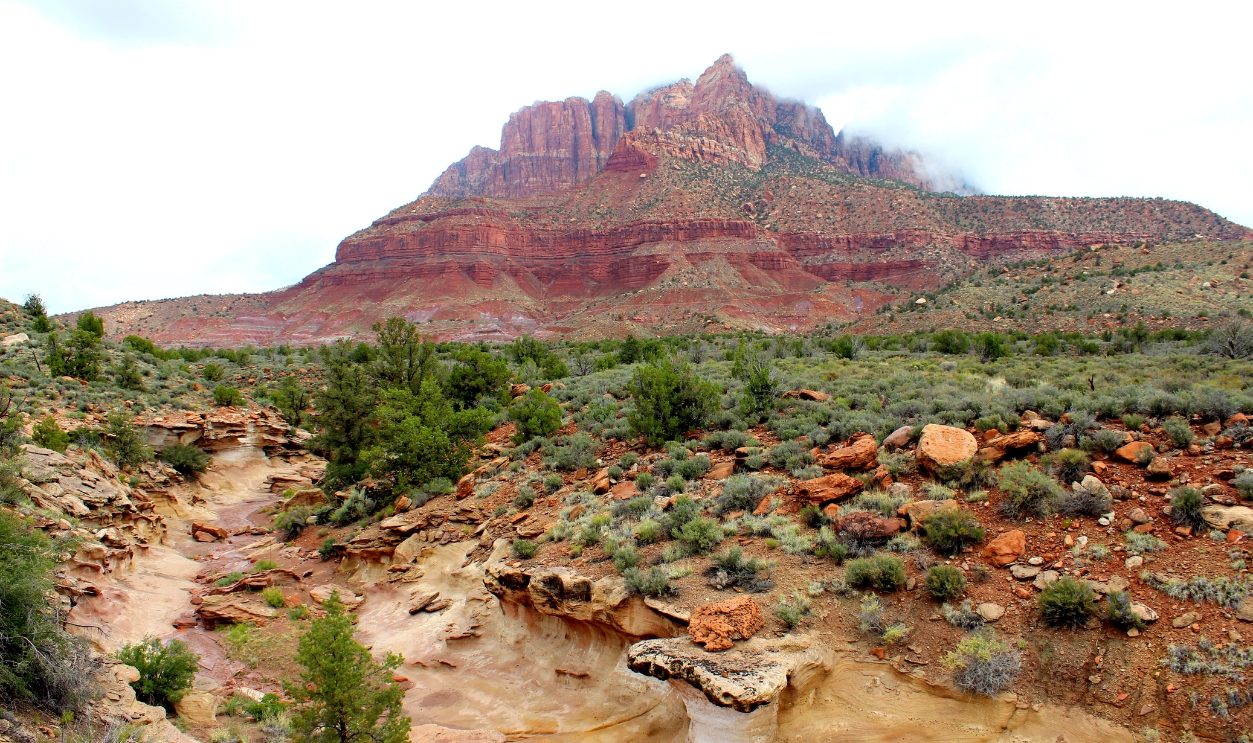 Mt. Kinesava From Anasazi Way, Rockville, Ut