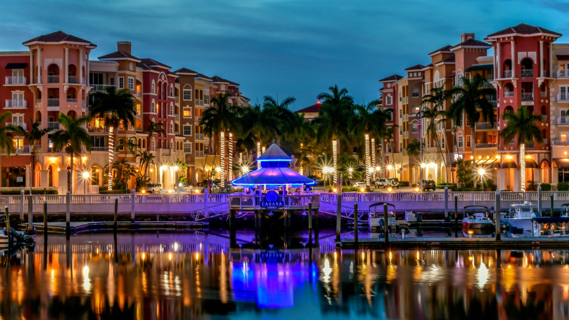 File:Night Time on Naples Bay.jpg