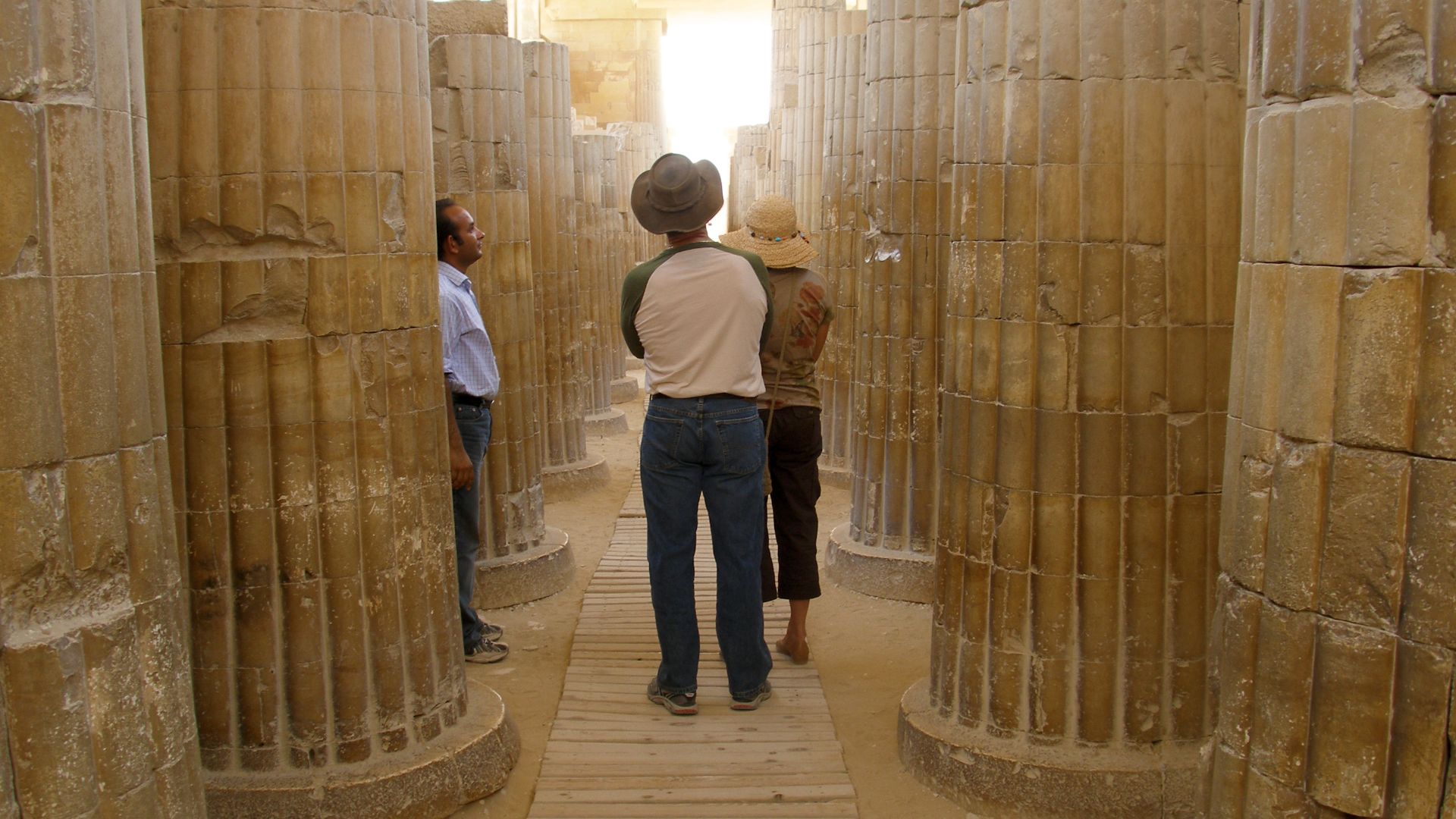 File:Saqqara stone pillars, Ancient Egypt.jpg
