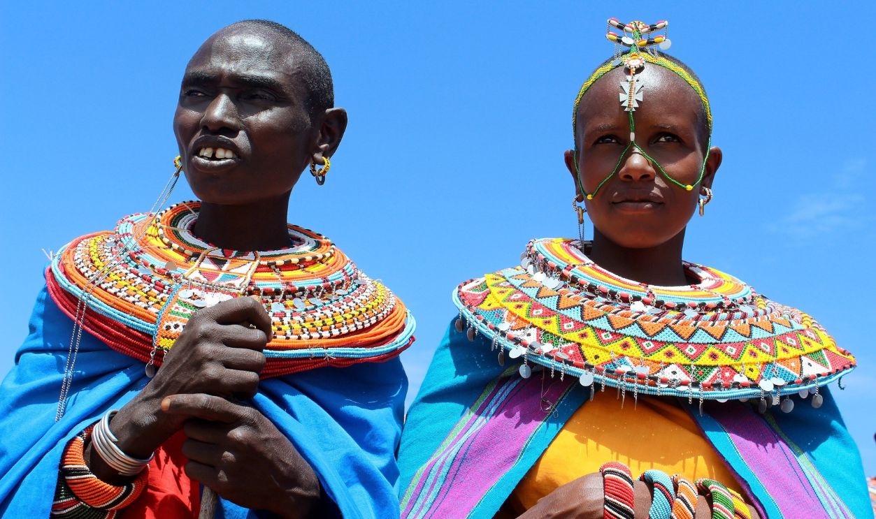 Women of the Umoja Village are seen in Samburu county some 350 km north of the capital, Nairobi on September 18, 2015. The village where men are banned was founded by Rebecca Lolosoli and 14 other women in 1990 and started out as a refuge for victims of sexual abuse and violence.