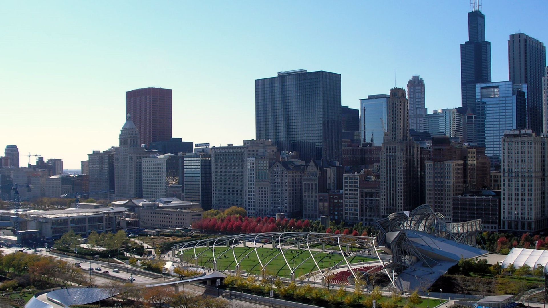 File:View of the Chicago skyline from 340 on the Park.jpg