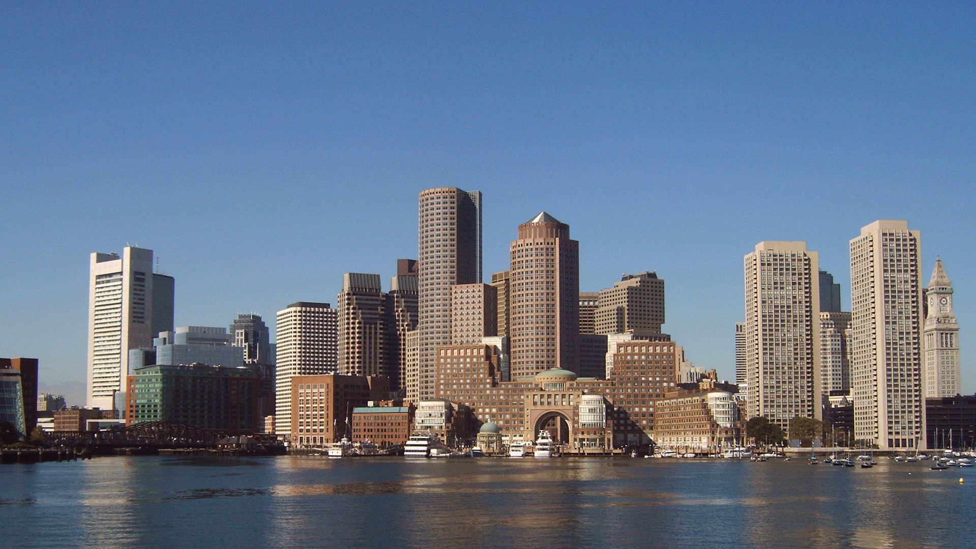 File:Boston skyline from Boston Harbor.jpg