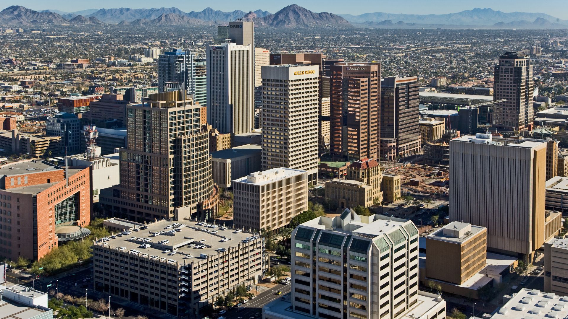 File:Downtown Phoenix Aerial Looking Northeast.jpg
