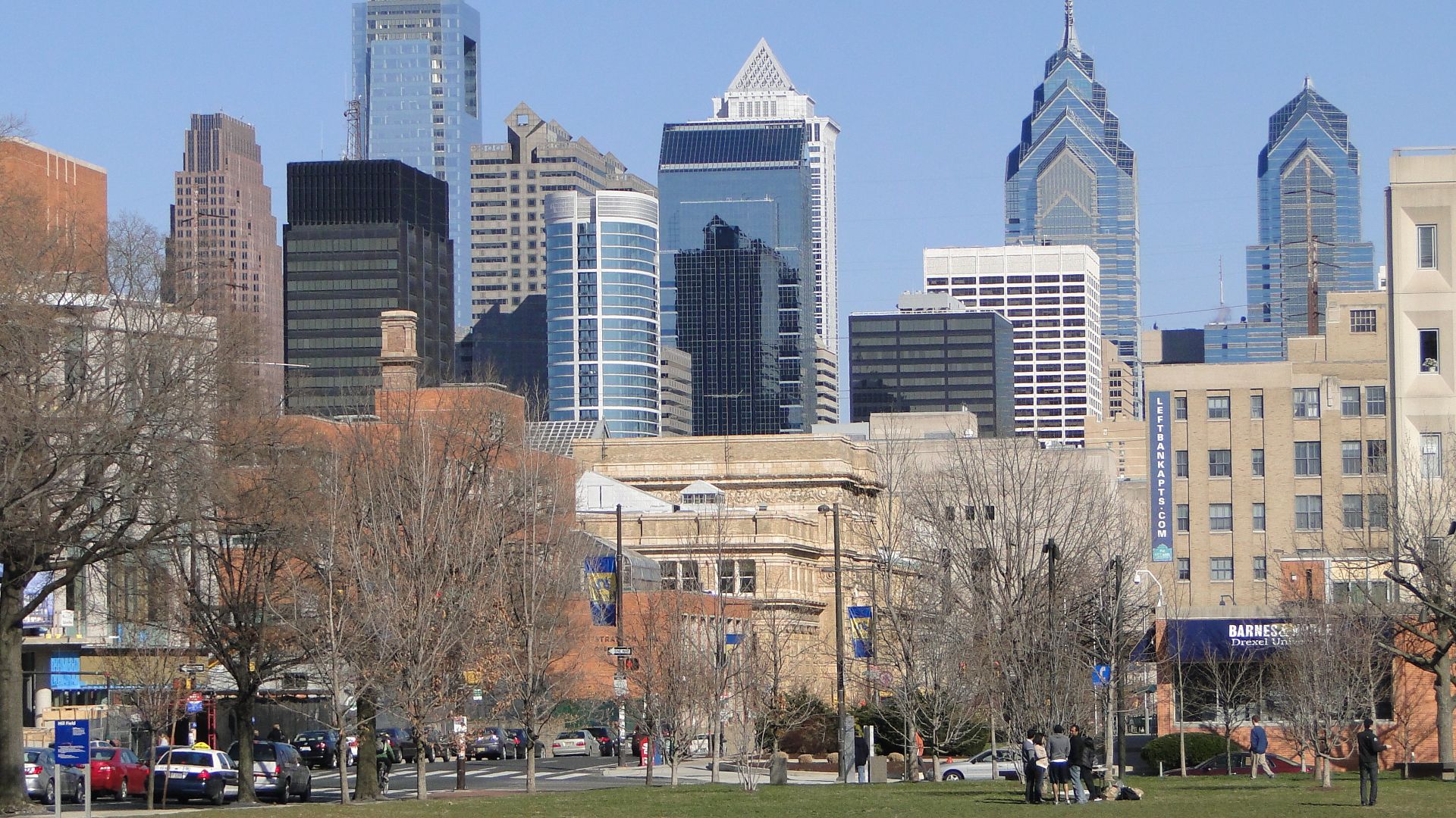 File:View of Philadelphia Skyline from University of Pennsylvania Downtown Campus - Philadelphia - Pennsylvania.jpg