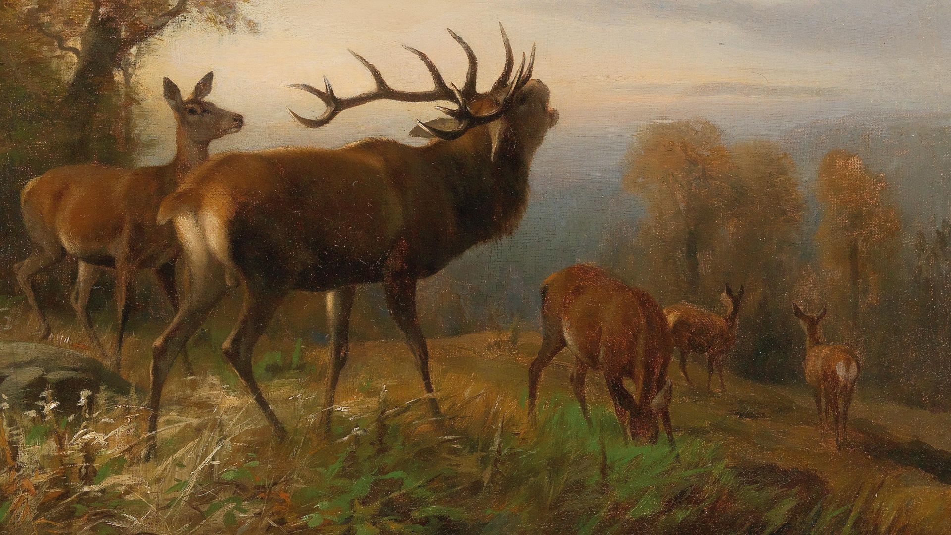 File:Carl Friedrich Deiker - Herd of Red Deer.jpg