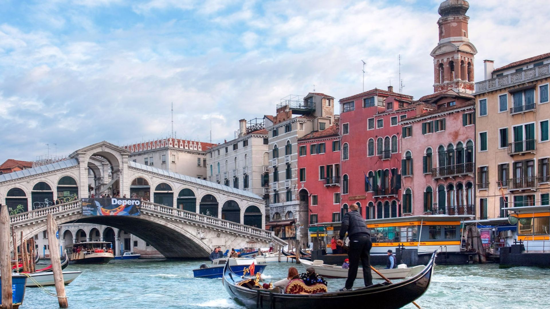 File:The Grand Canal, Gondola near Rialto Bridge - Venice, Italy - panoramio.jpg