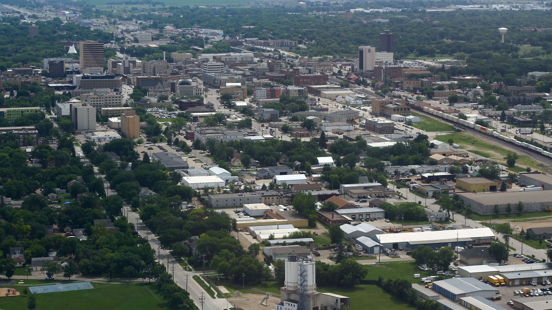 File:Downtown Fargo Aerial - Facing Southeast (51009704407).jpg