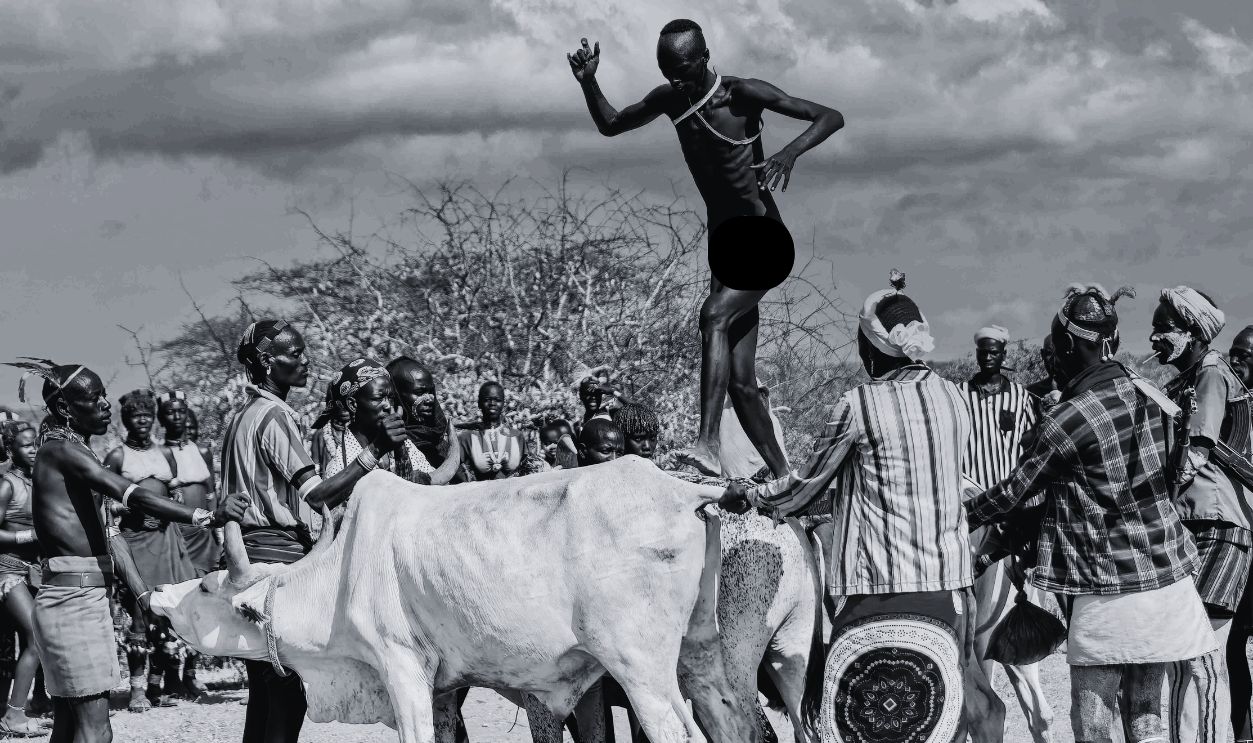  Bull Jumping Ceremony Of The Hamer Tribe
