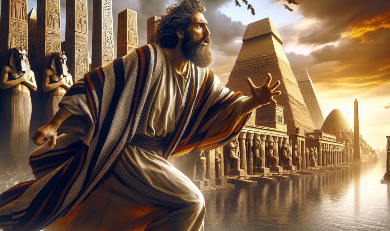 Image of Moses fled Egypt