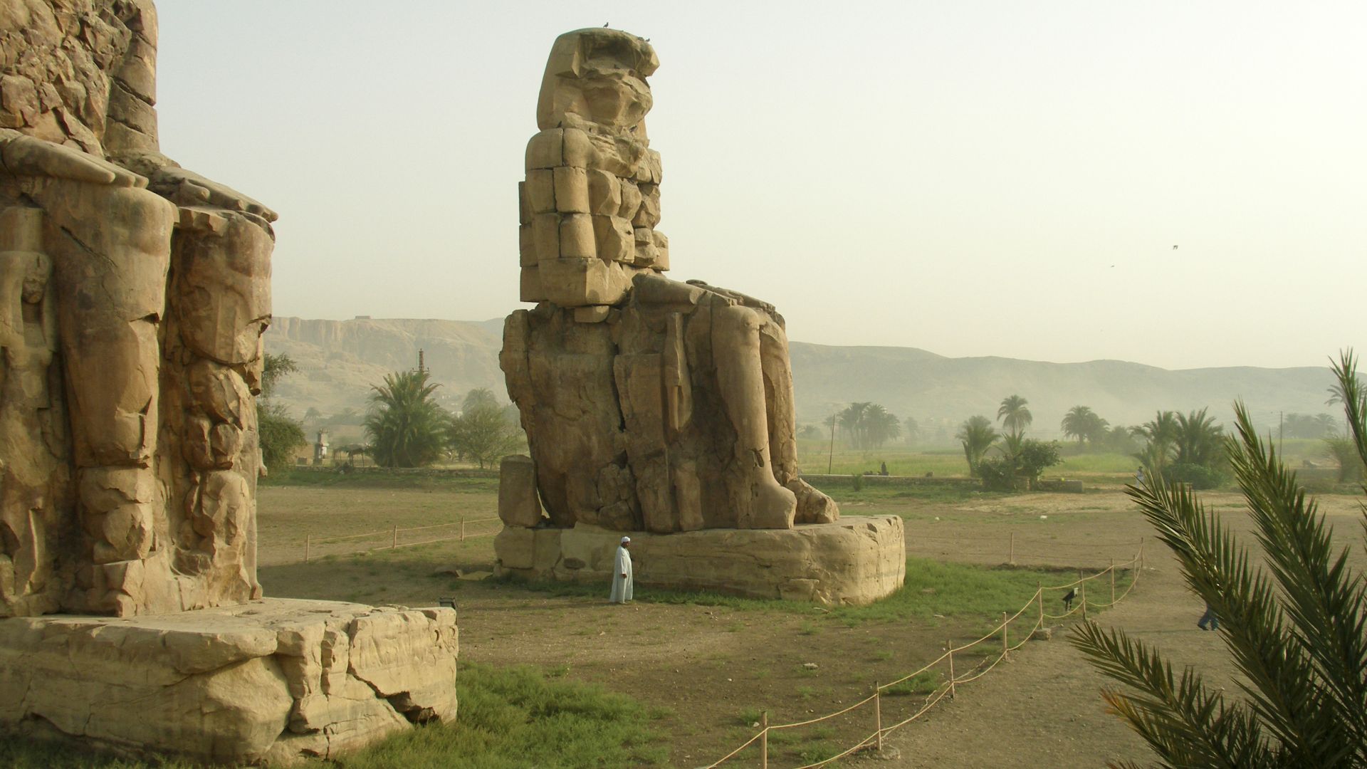 File:Thebes, Egypt, The Colossi of Memnon, Ancient Egypt.jpg