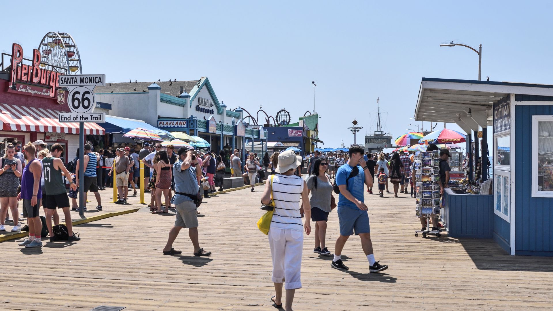 File:Santa Monica Beach 32 – Santa Monica Pier with end of route 66.jpg
