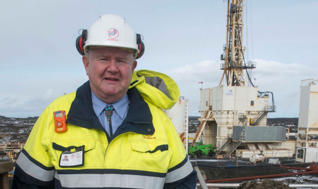 Albert Albertsson, an engineer at the Icelandic energy company HS Orkaphot is pictured at the Reykjanes geothermal power station in Reykjanes at the southwestern tip of Iceland. The Iceland Deep Drilling Project's rig penetrates into one of deepest and hottest pits in the world and unveils the nation's variety in producing energy that's independent from fossil fuels.