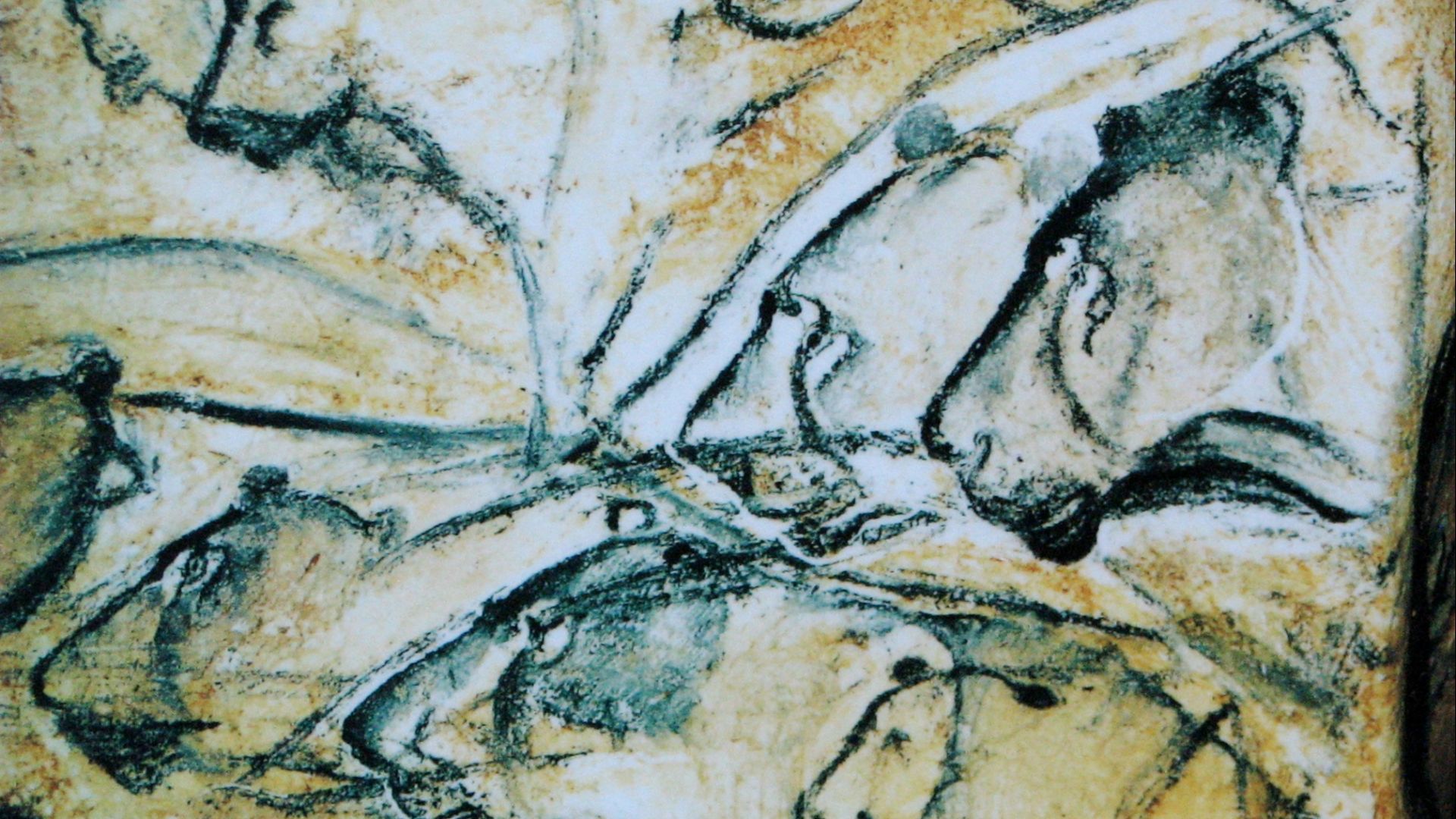 File:Lions painting, Chauvet Cave (museum replica).jpg