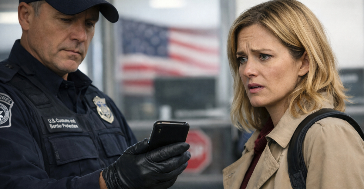 Woman Phone Checked At US Border