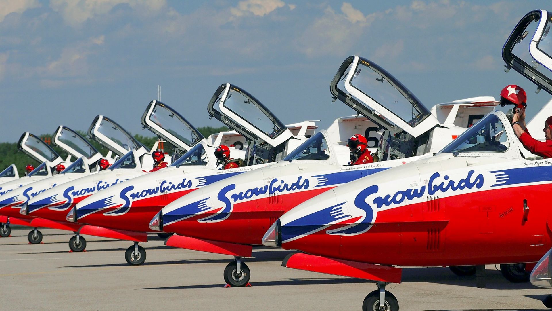 File:Snowbirds aircraft at an airshow.jpg