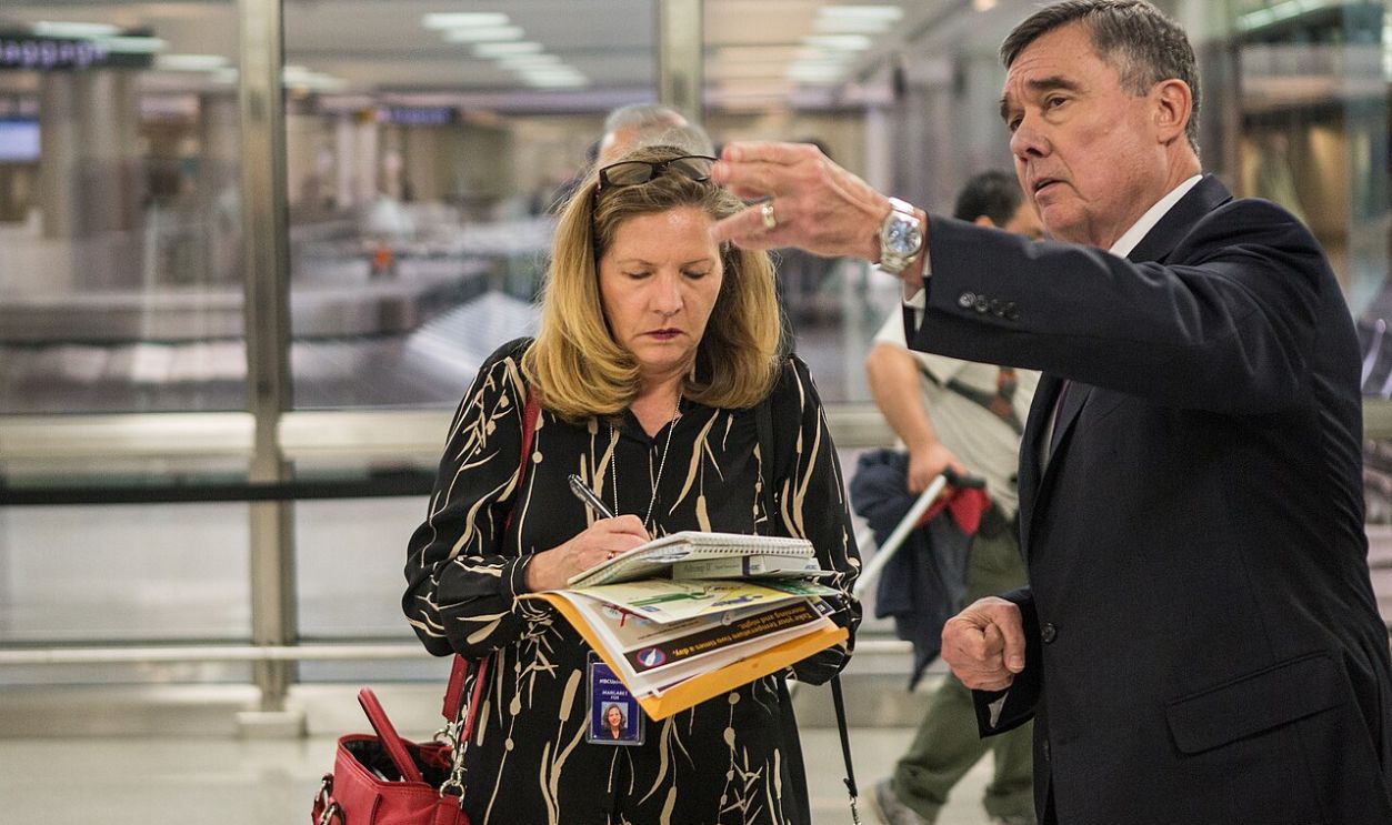 Media Tour of Dulles Enhanced Screening