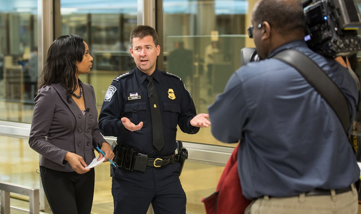 Media Tour of Dulles Enhanced Screening