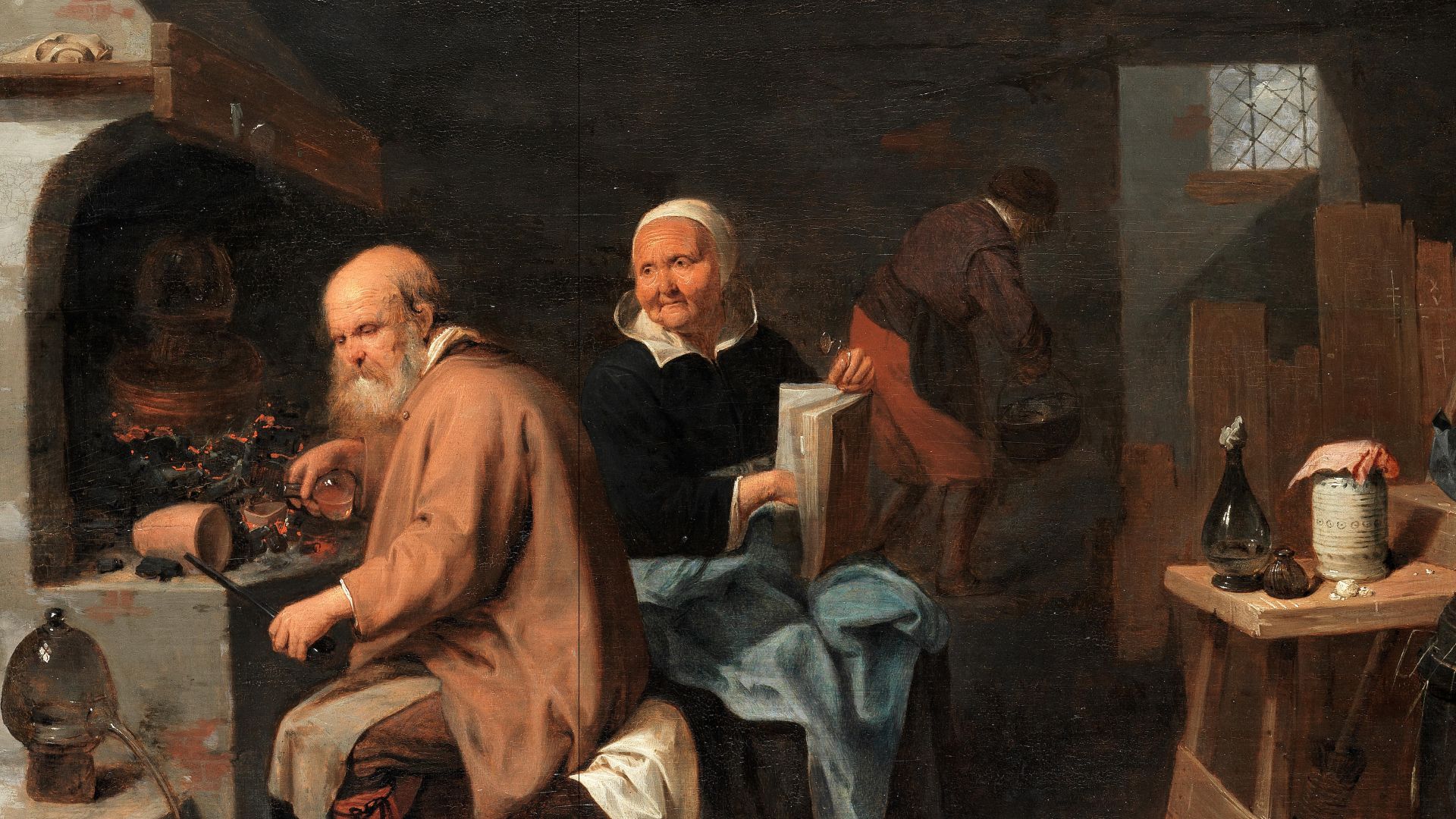 File:David Rijckaert (III) - Alchemist and his wife in a workshop.jpg