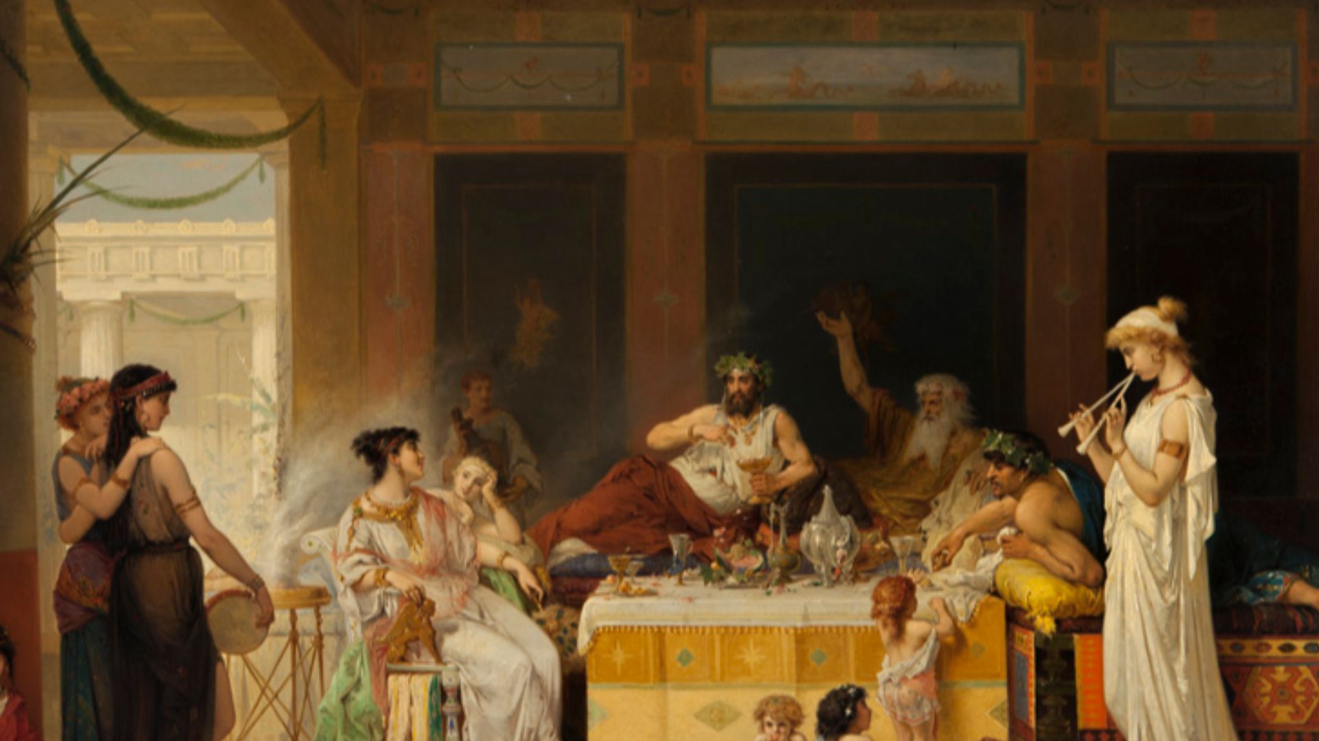 File:Joseph Coomans - Roman banquet.jpg